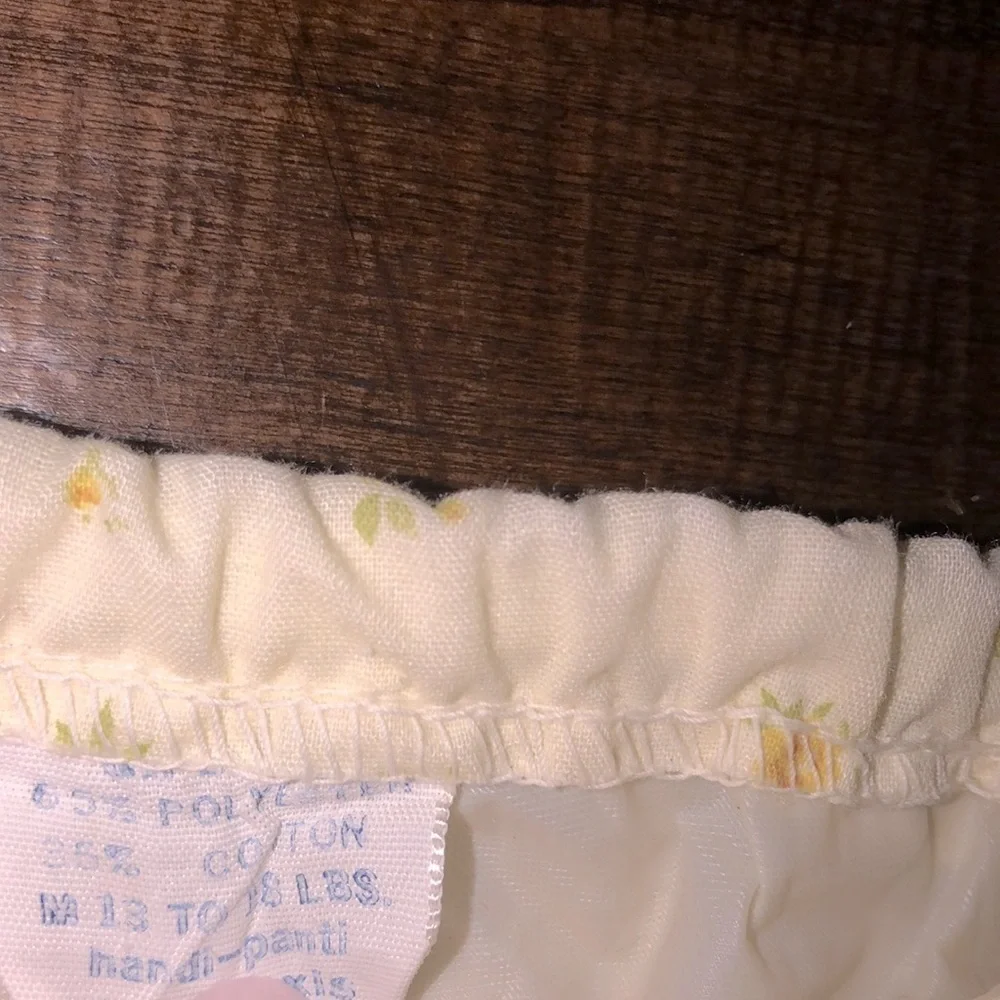 Handi panti by Alexis vintage Yellow Floral Baby diaper cover